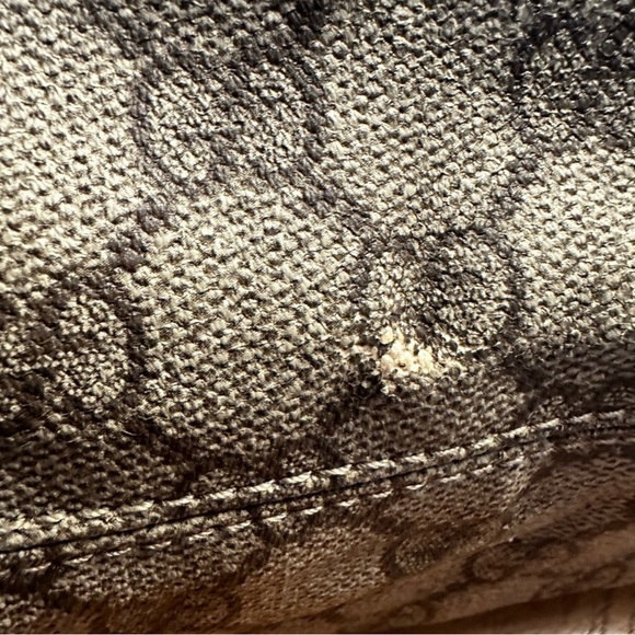 324. Gucci Black & Gray Coated Canvas Tote - Picture 9 of 15